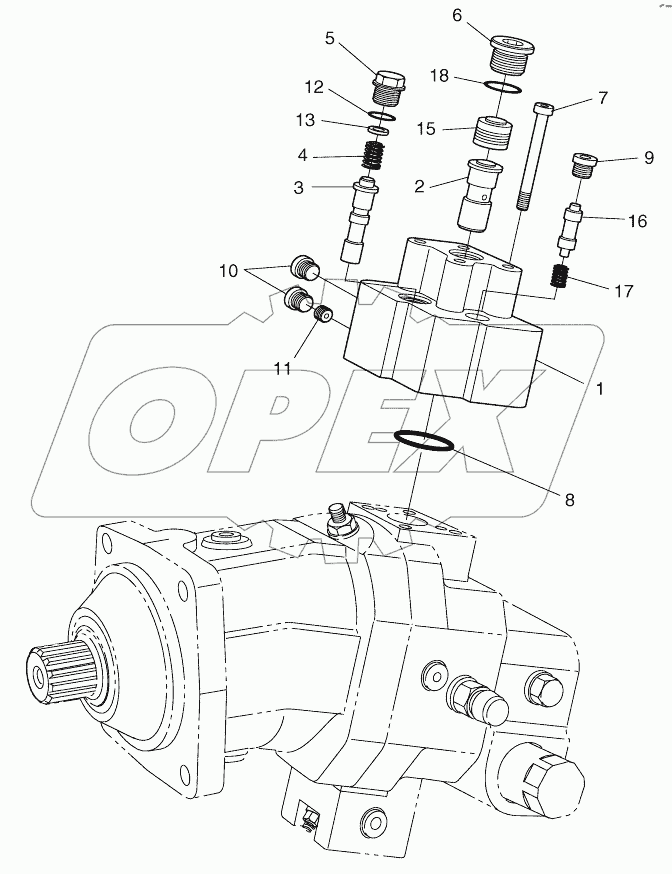  TRAVEL MOTOR - STROKE LIMITER