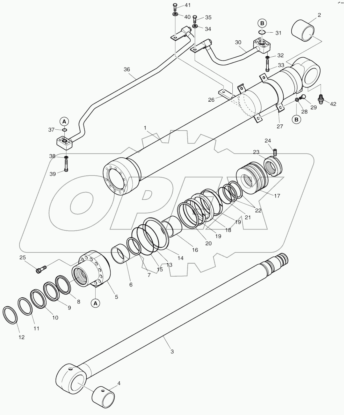  BOOM CYLINDER - L.H. (8192 ~ )