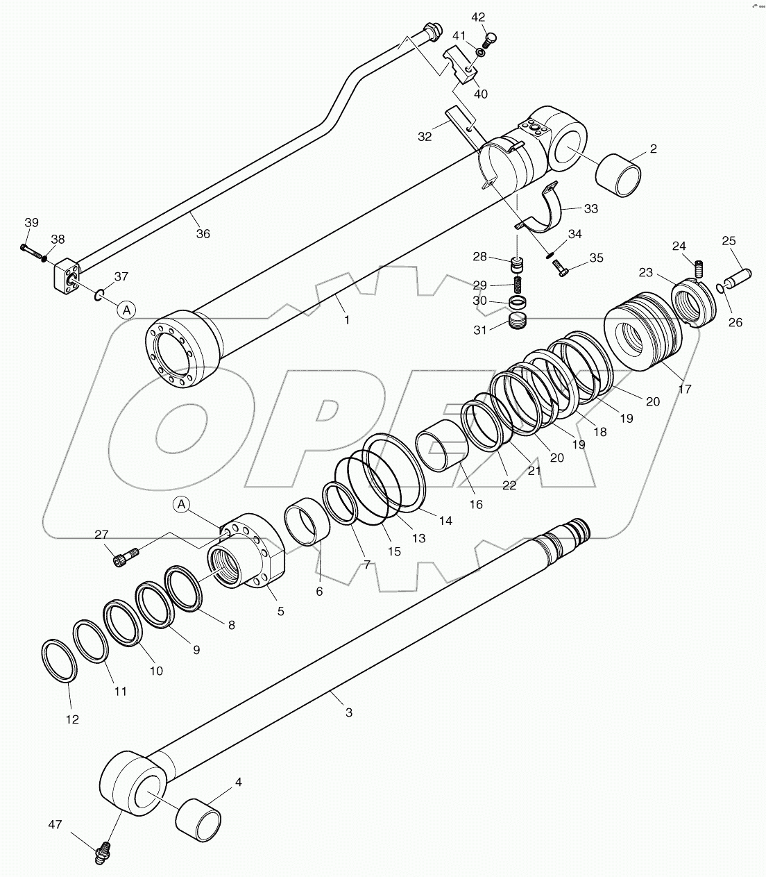  ARM CYLINDER-2.5m (5001 ~ 8191)
