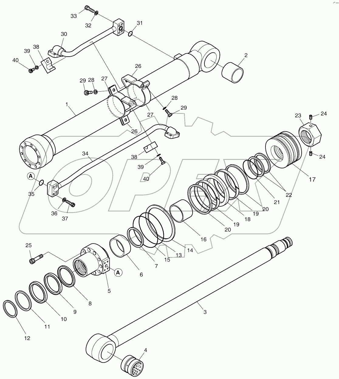  BUCKET CYLINDER (8192 ~)