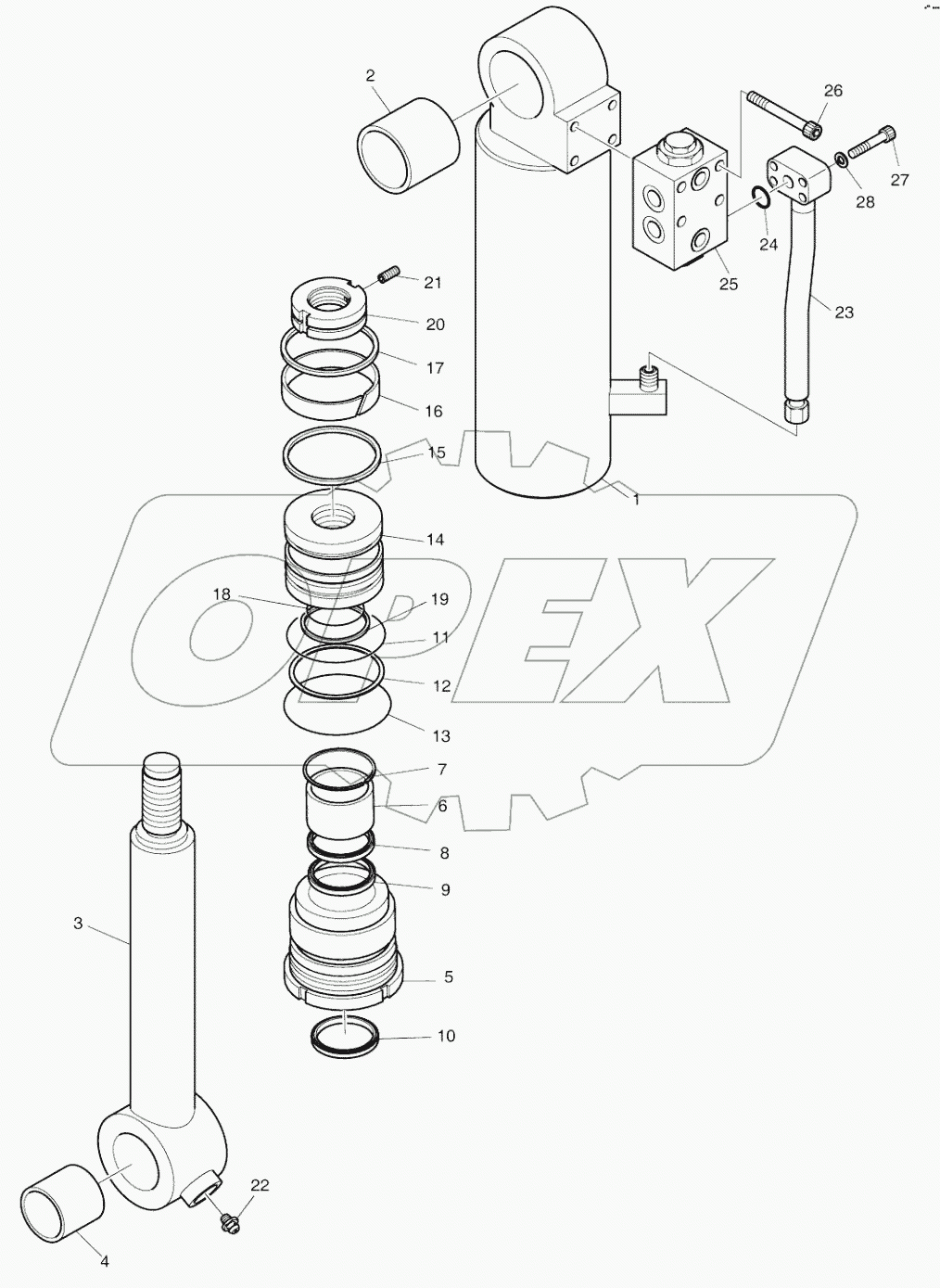  OUTRIGGER CYLINDER (R.H.)