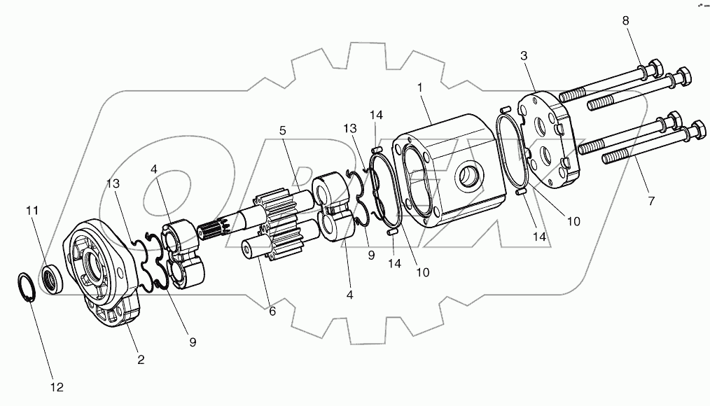  GEAR PUMP-ROTATION