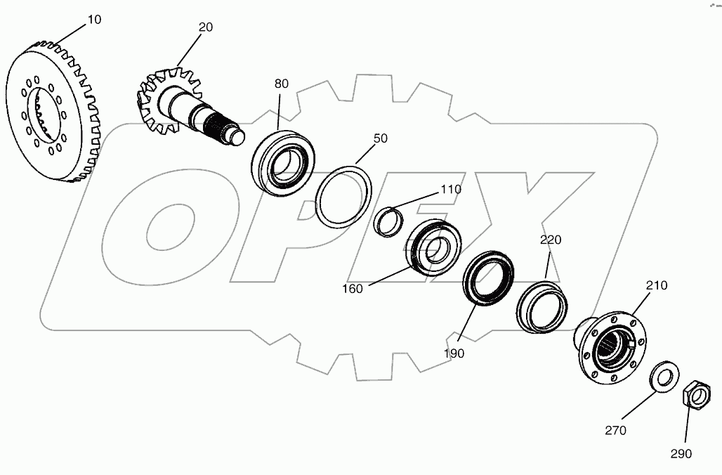  INPUT - FRONT AXLE (5001 ~7504)