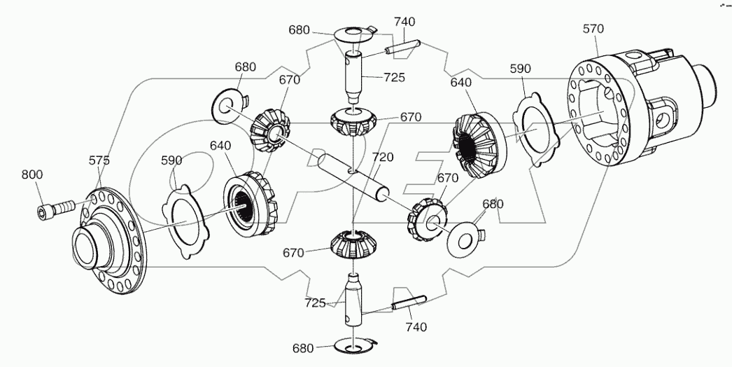  DIFFERENTIAL GEAR - FRONT AXLE (8166~)