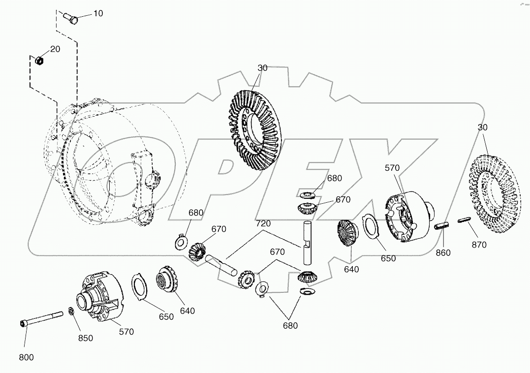  DIFFERENTIAL GEAR - REAR AXLE (5001~7504)