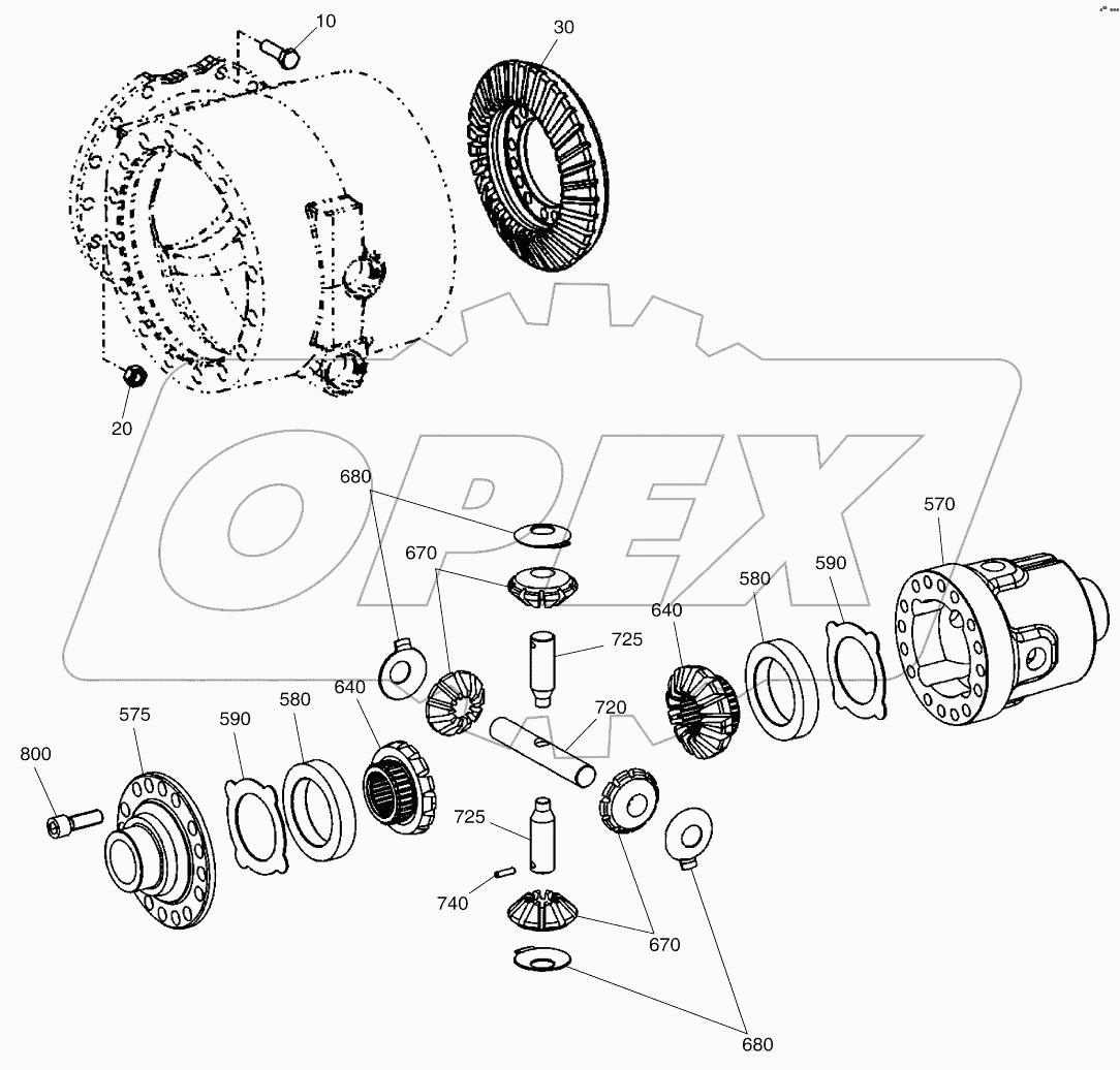  DIFFERENTIAL GEAR - REAR AXLE (7505~)