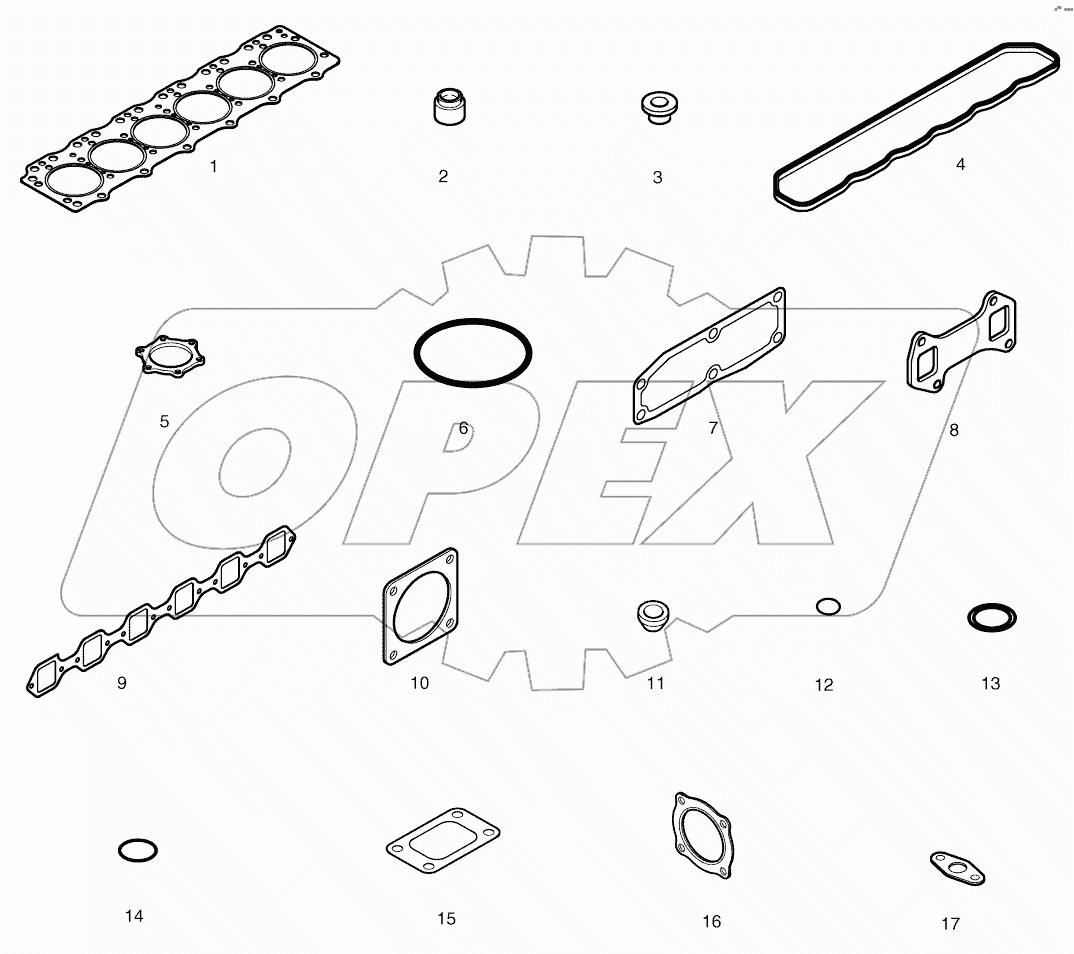  OVER HAUL GASKET KIT-TOP