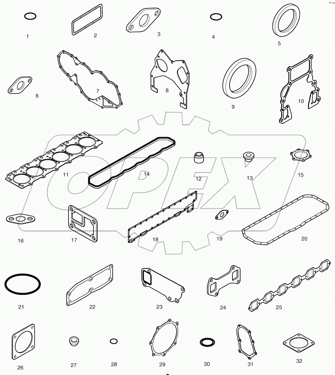  OVER HAUL GASKET KIT - ALL