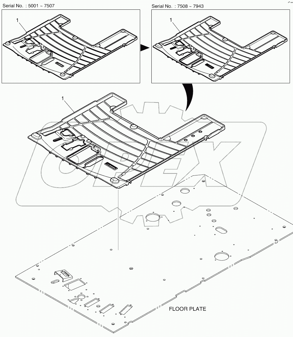  FLOOR MAT - ONE AND TWO WAY