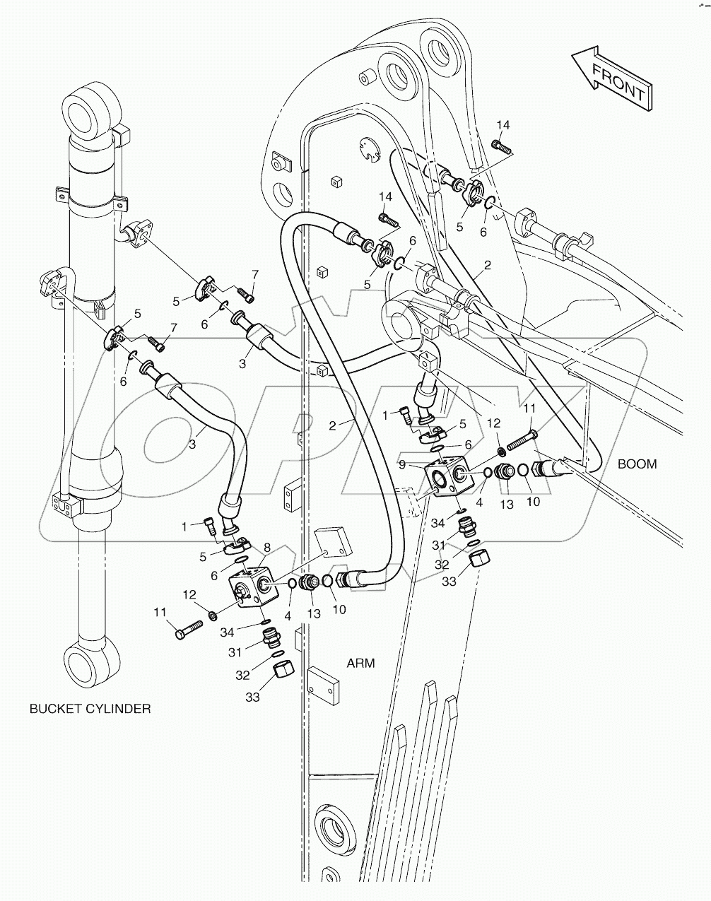  ARM PIPING - ARM 2.1 (CLAMSHELL)