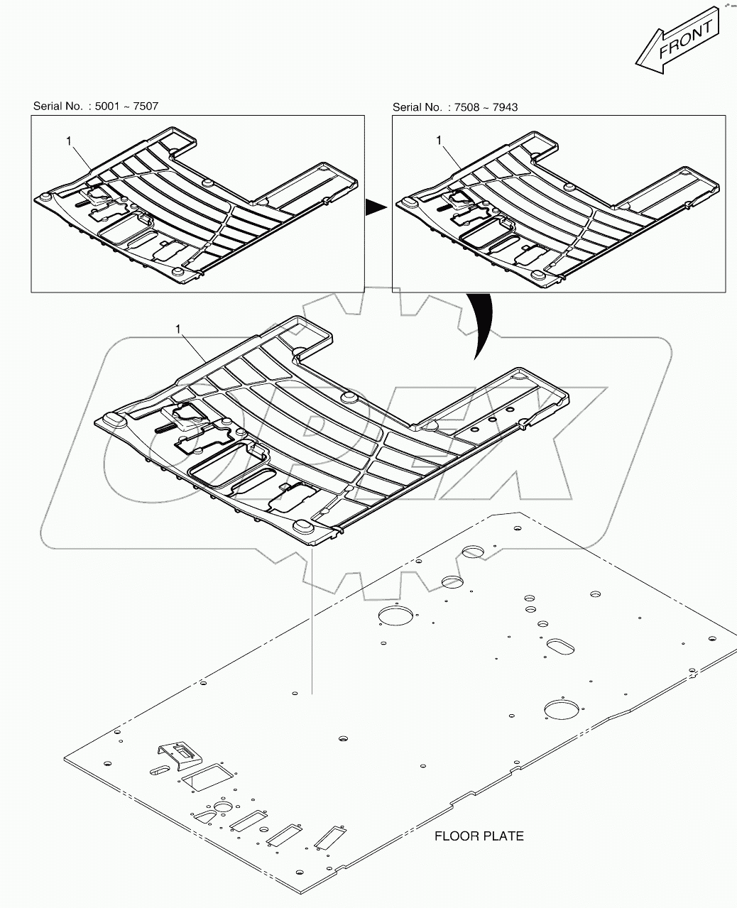  FLOOR MAT TWO WAY + ROTATING