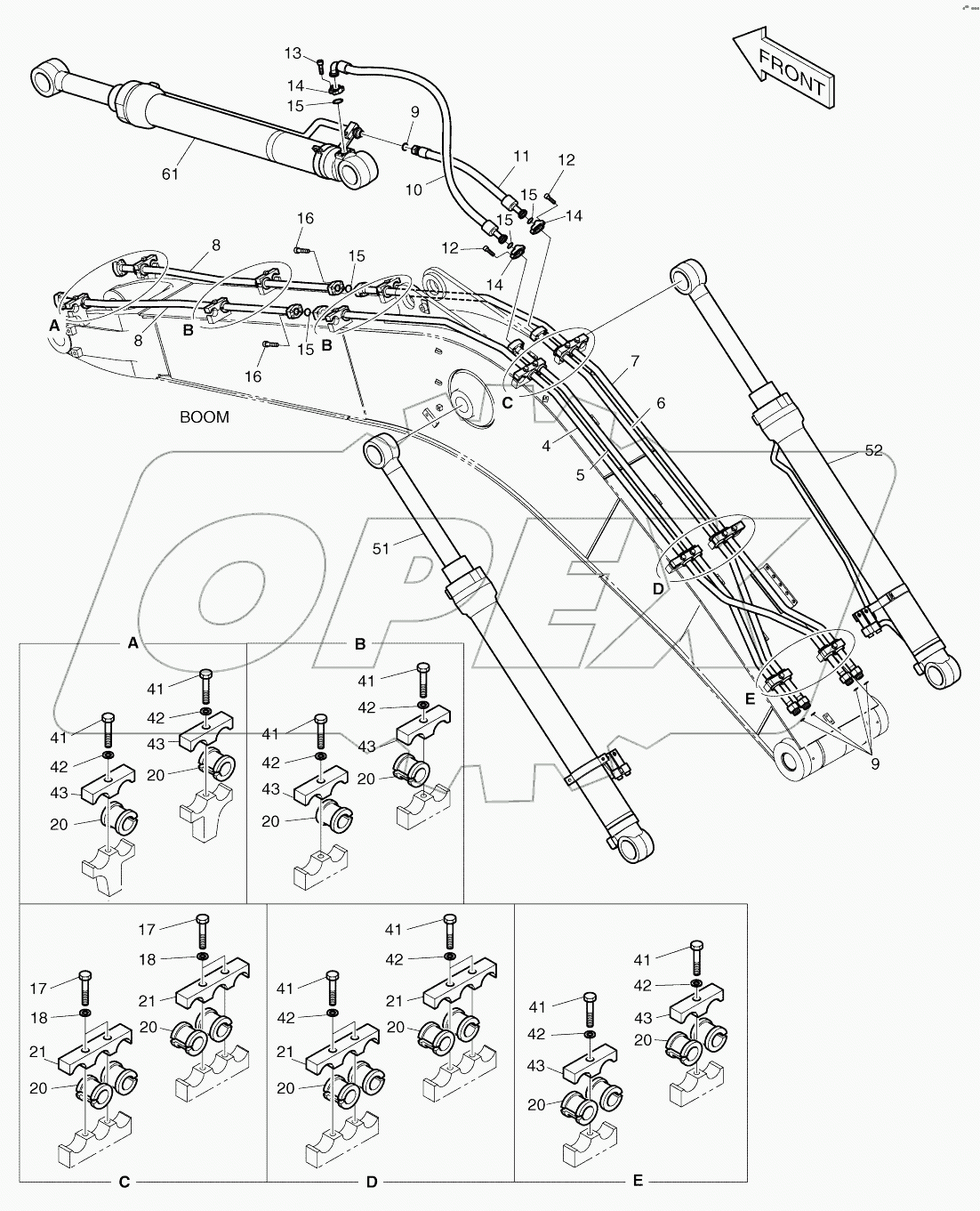  BOOM PIPING - BOOM 4.6M