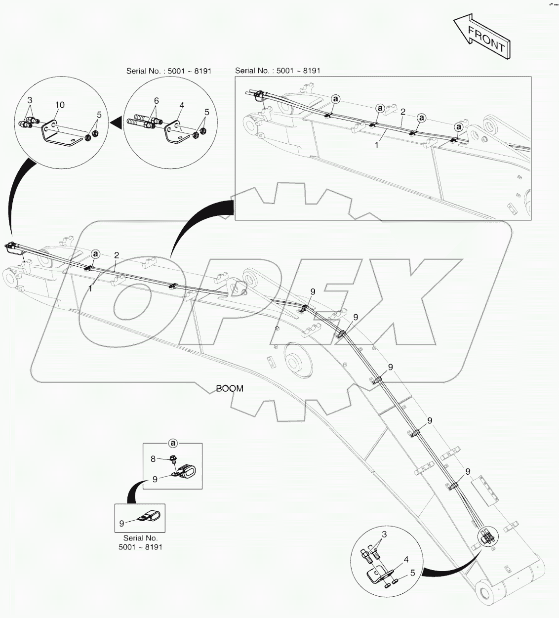  BOOM PIPING-QUICK CLAMP (BOOM 4.6M)