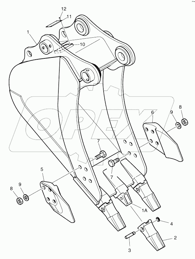  BUCKET 0.24m3 (460mm)