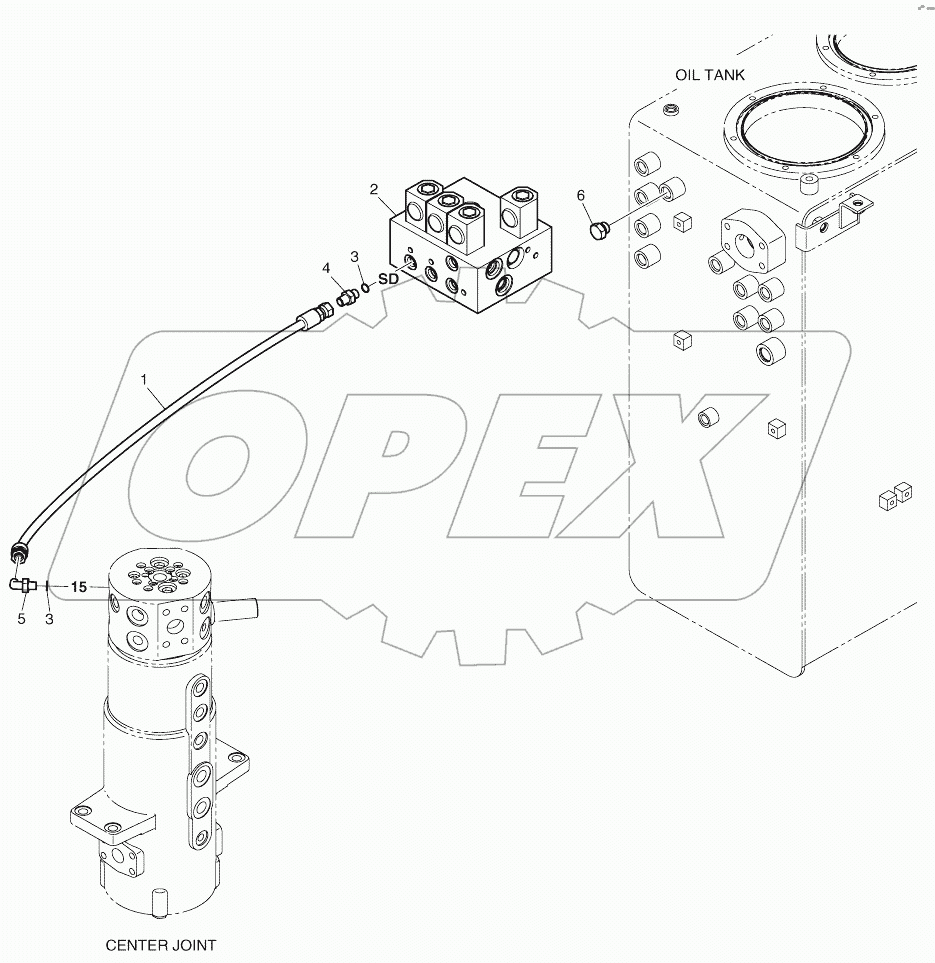  PILOT PIPING - FRONT ATTACH