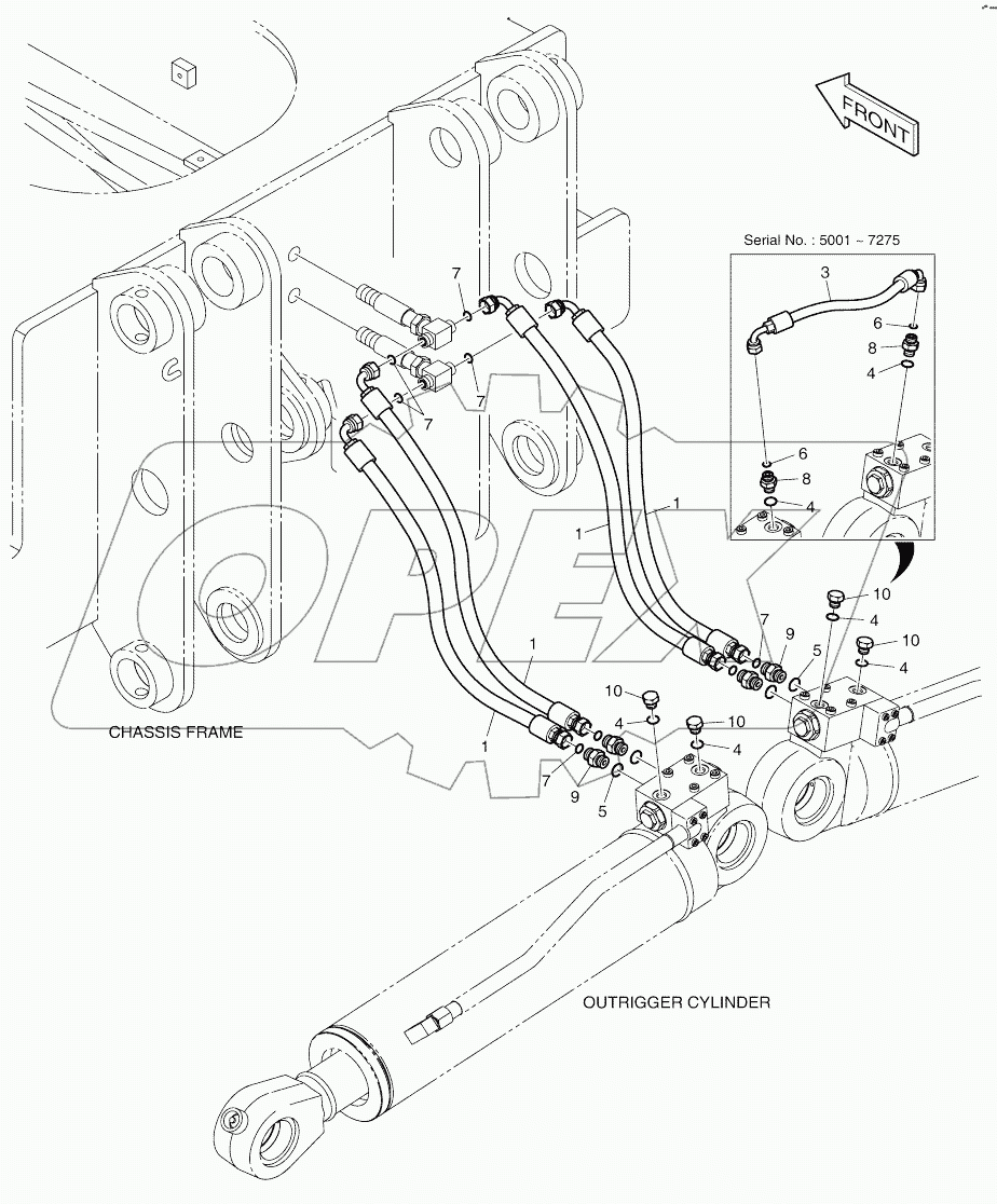  FRONT/REAR OUTRIGGER PIPING