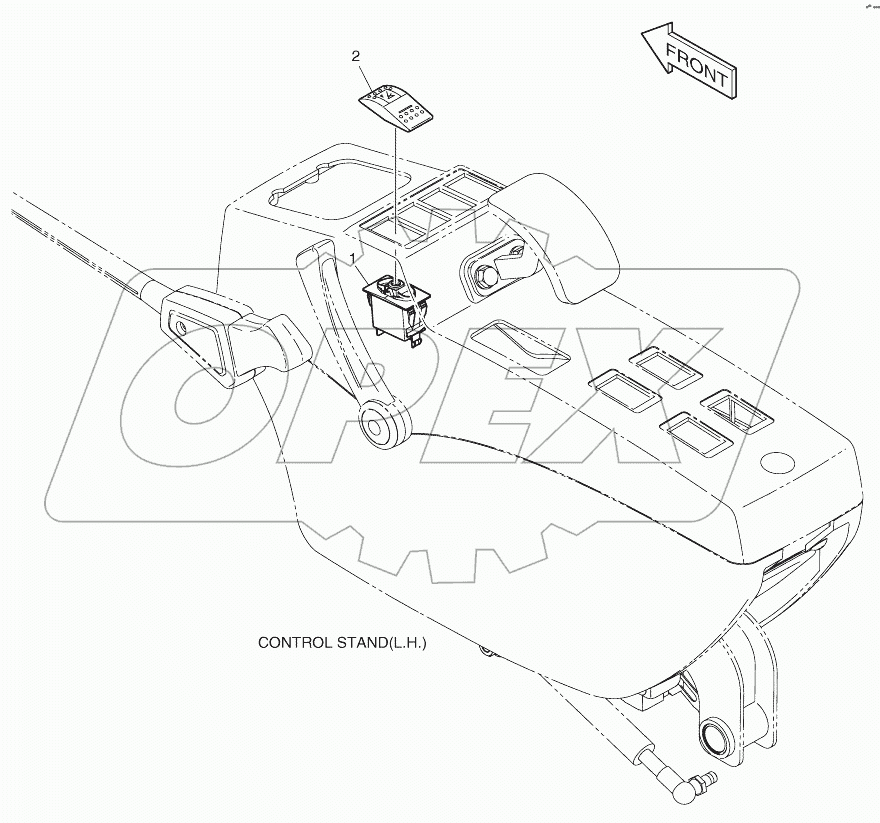 SWITCH - FRONT OUTRIGGER (NOT INDE)
