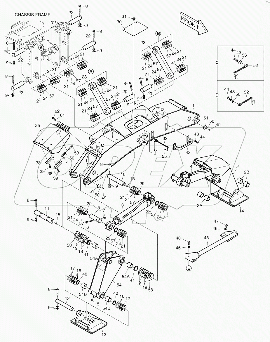  FRONT OUTRIGGER (5001 ~ 7632)