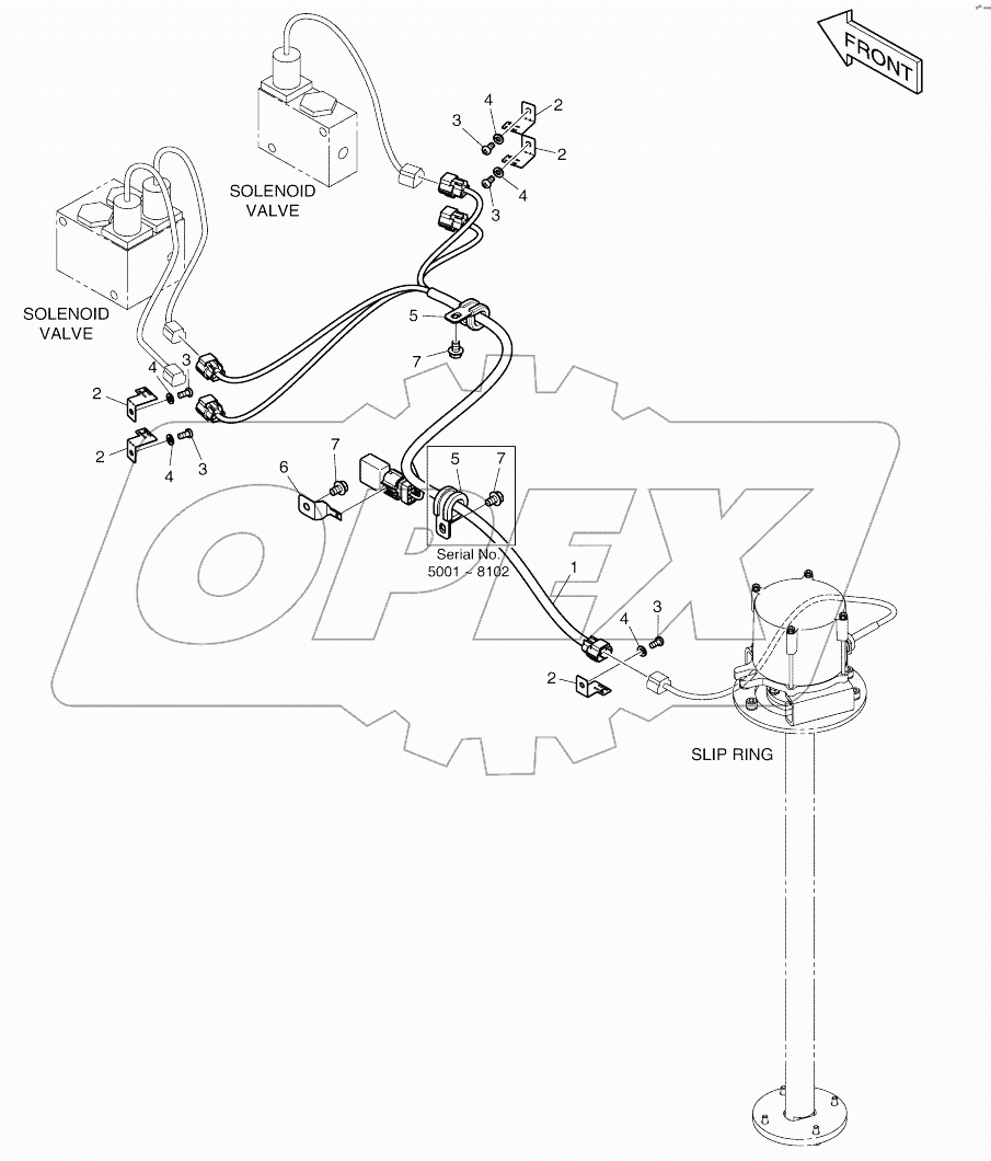  ELECTRIC PARTS - INDEPENDENT OUTRIGGER