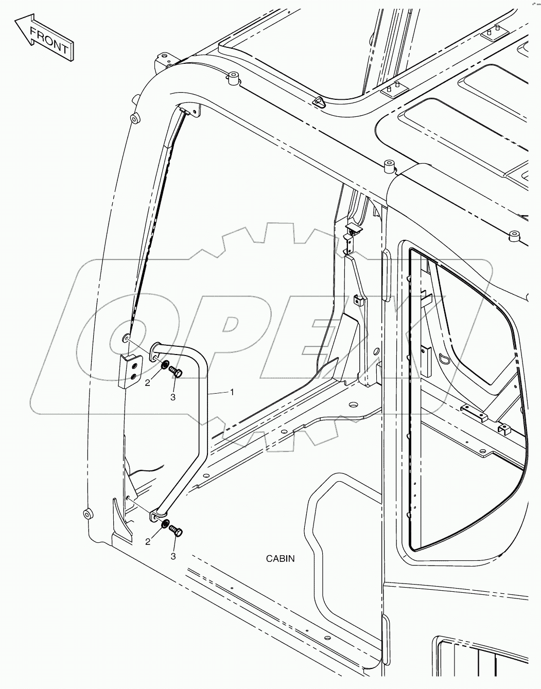  HANDLE - INNER (CABIN)