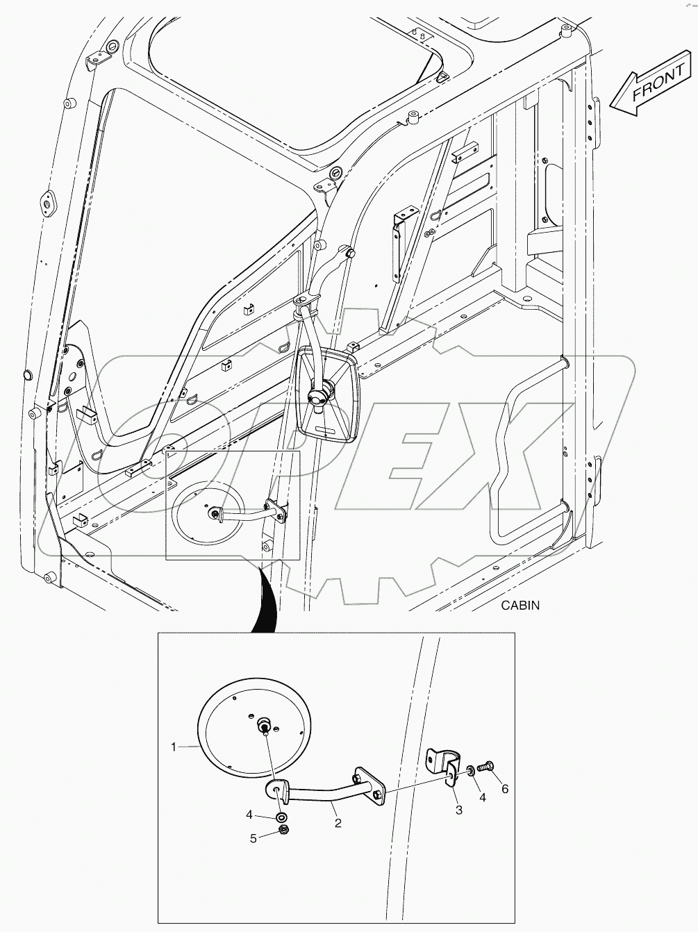  MIRROR - ADDITIONAL (CABIN)