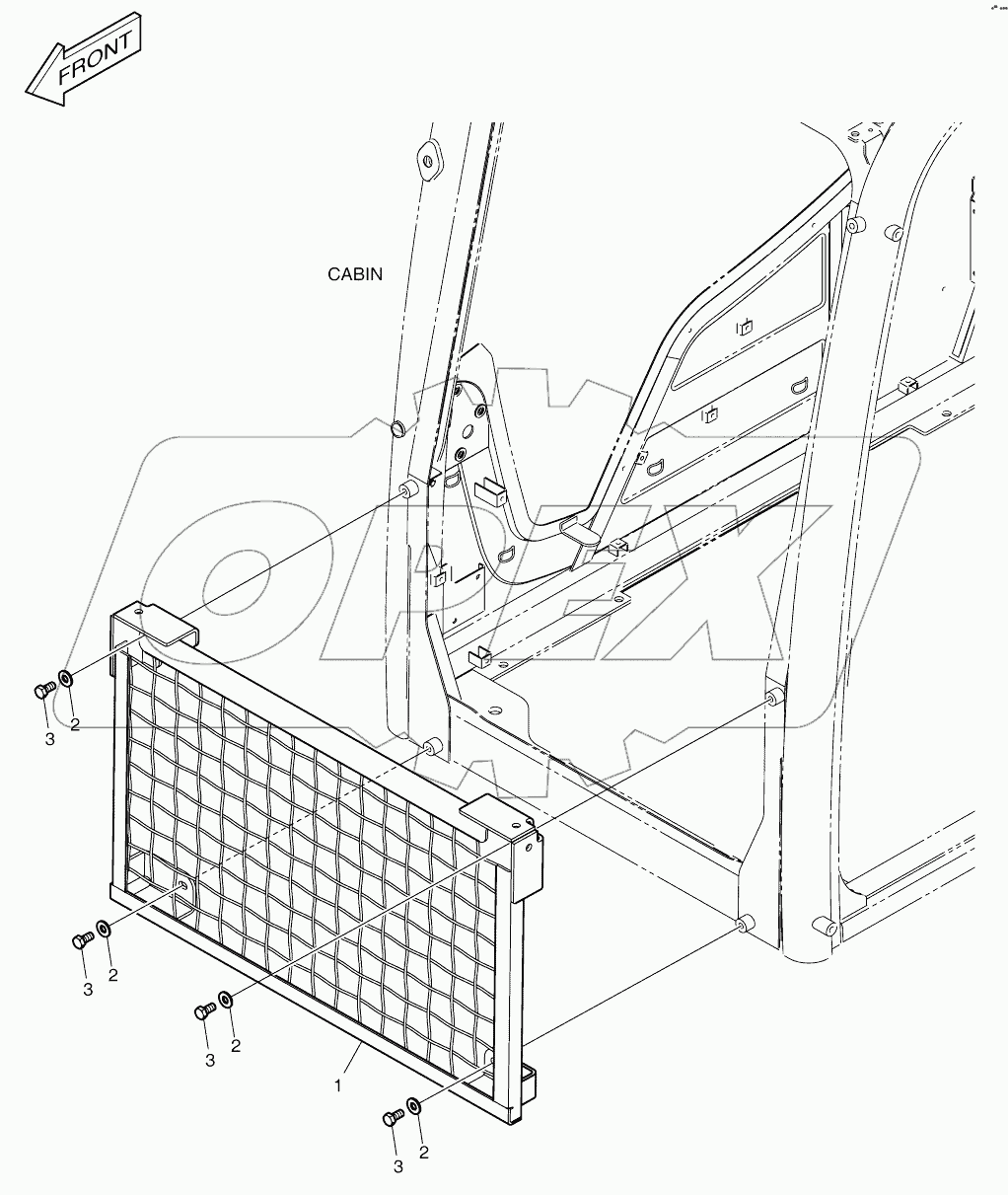  CABIN LOW GUARD - ROPS