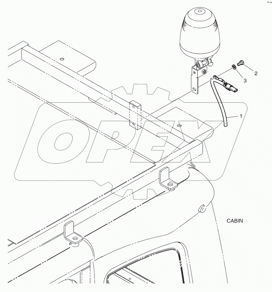  ROTATING BEACON - WITH GUAR DROPS