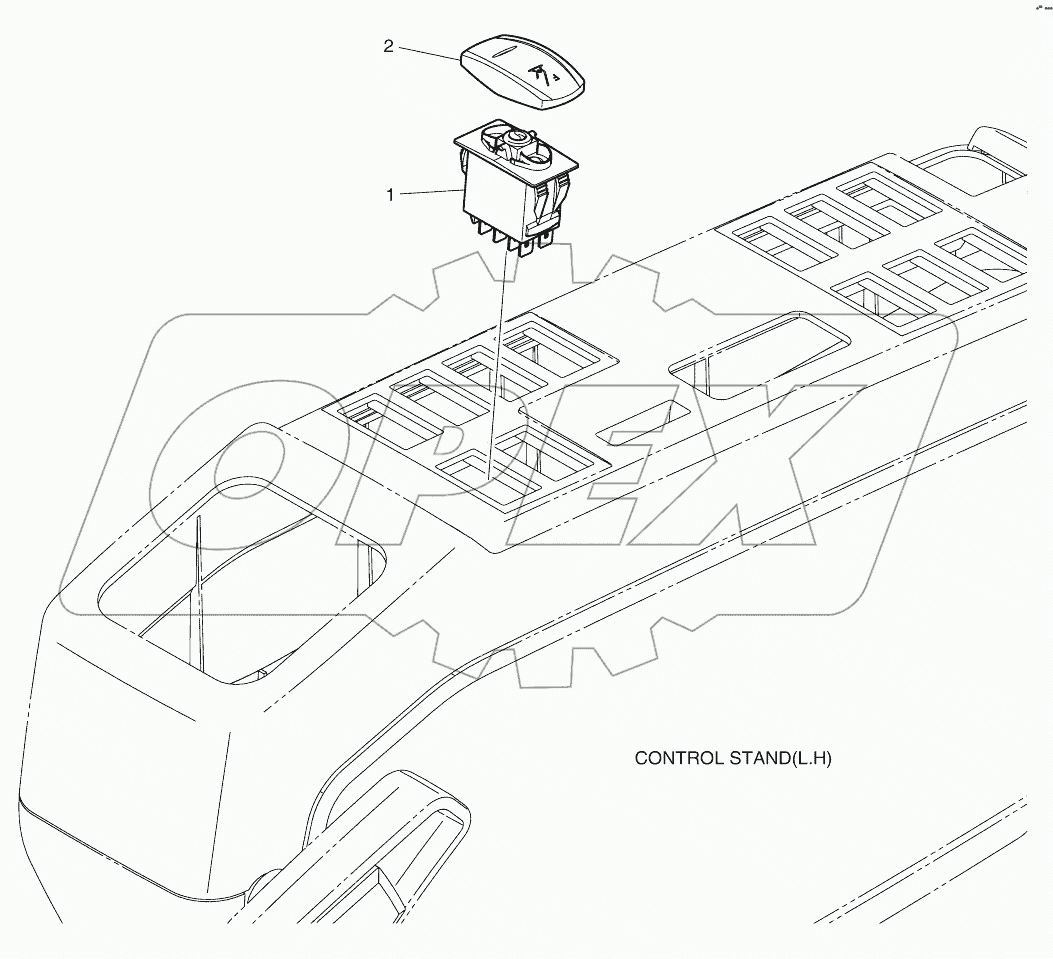  SWITCH - FRONT OUTRIGGER (NOT INDE)