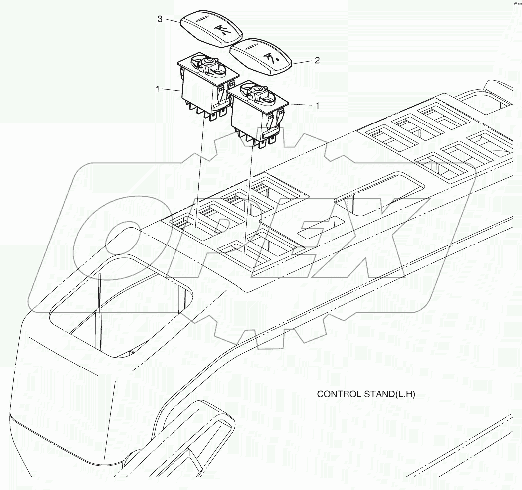 SWITCH - FRONT OUTRIGGER (NOT INDE)