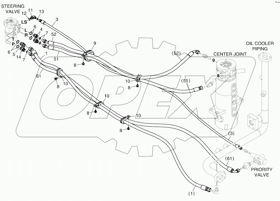  STEERING PIPING (2) - EMR