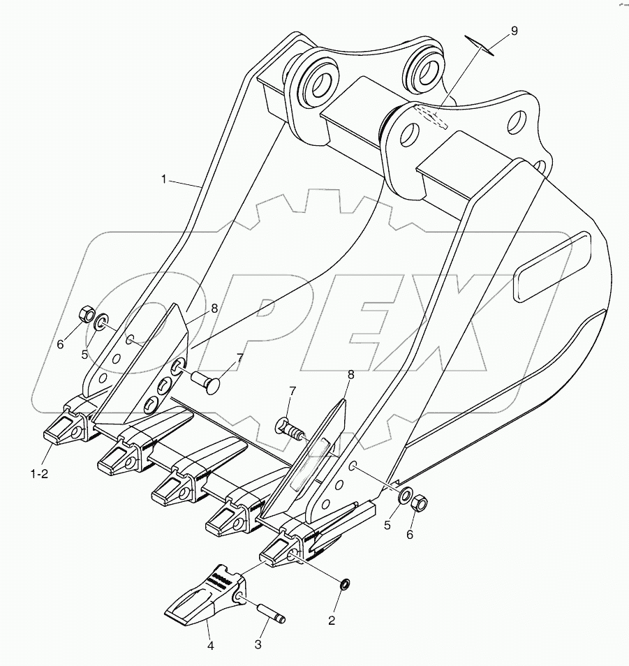  BUCKET ASSY - 0.45M - G CLASS