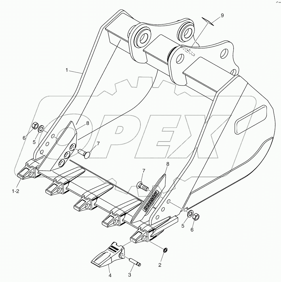  BUCKET ASSY - 0.59M - G CLASS