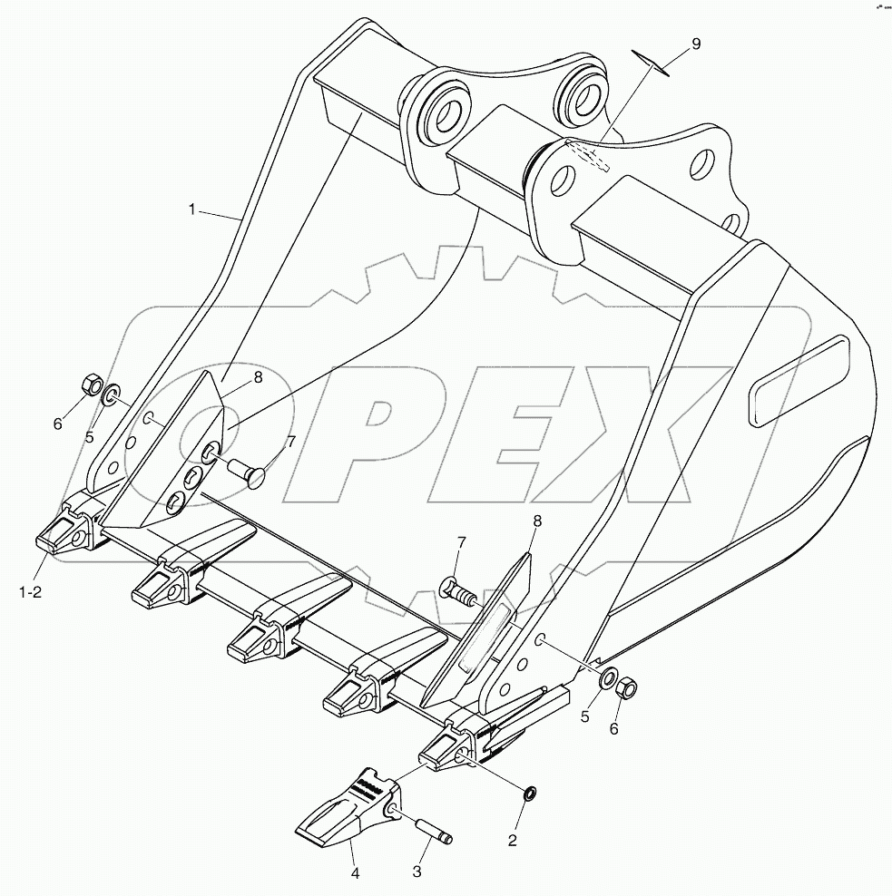  BUCKET ASSY - 0.64M - G CLASS