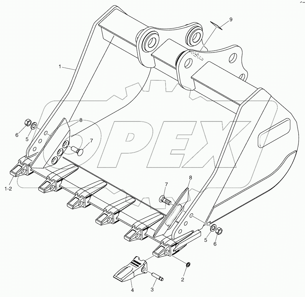  BUCKET ASSY - 0.76M - G CLASS