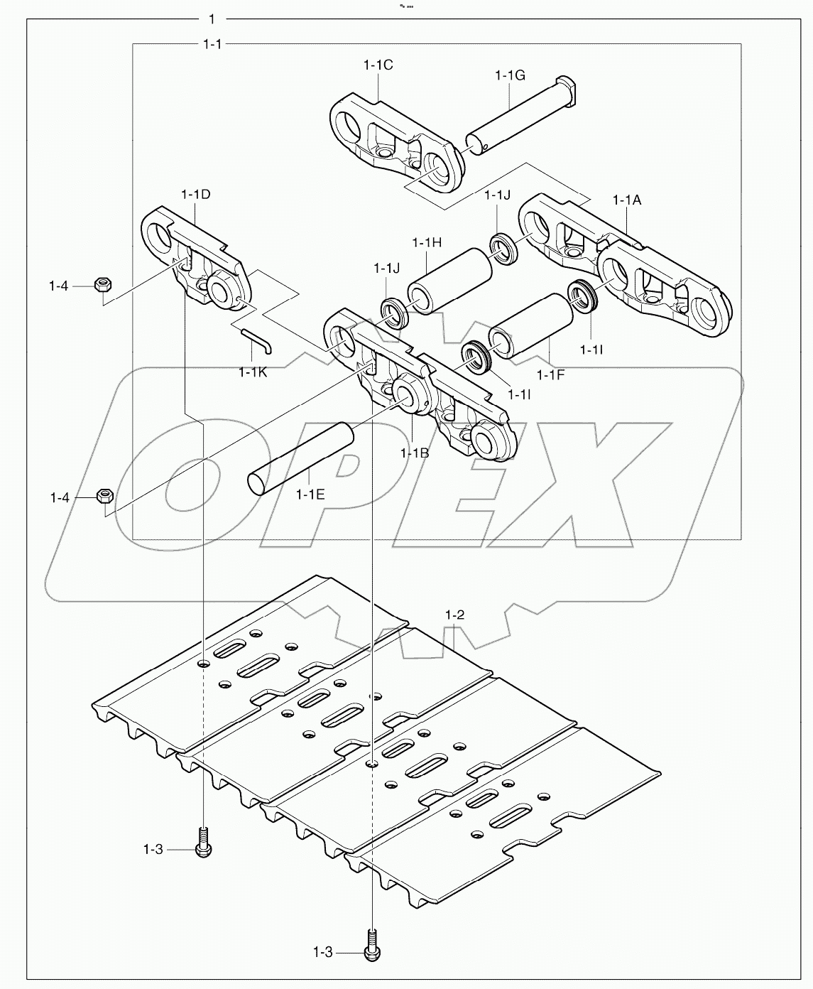  TRACK SHOE ASSY-600G