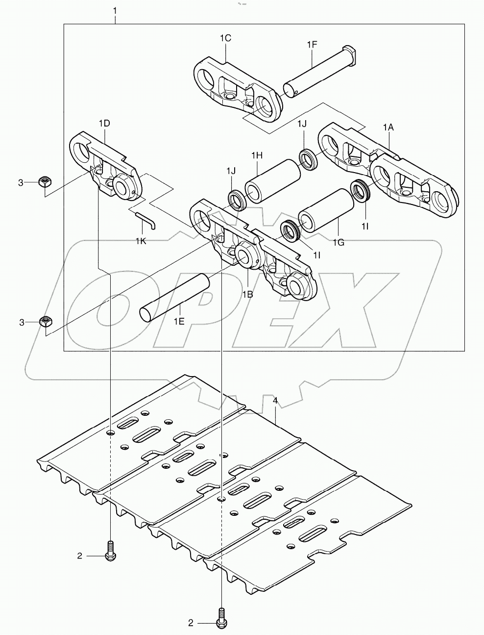  TRACK SHOE ASSY-600G