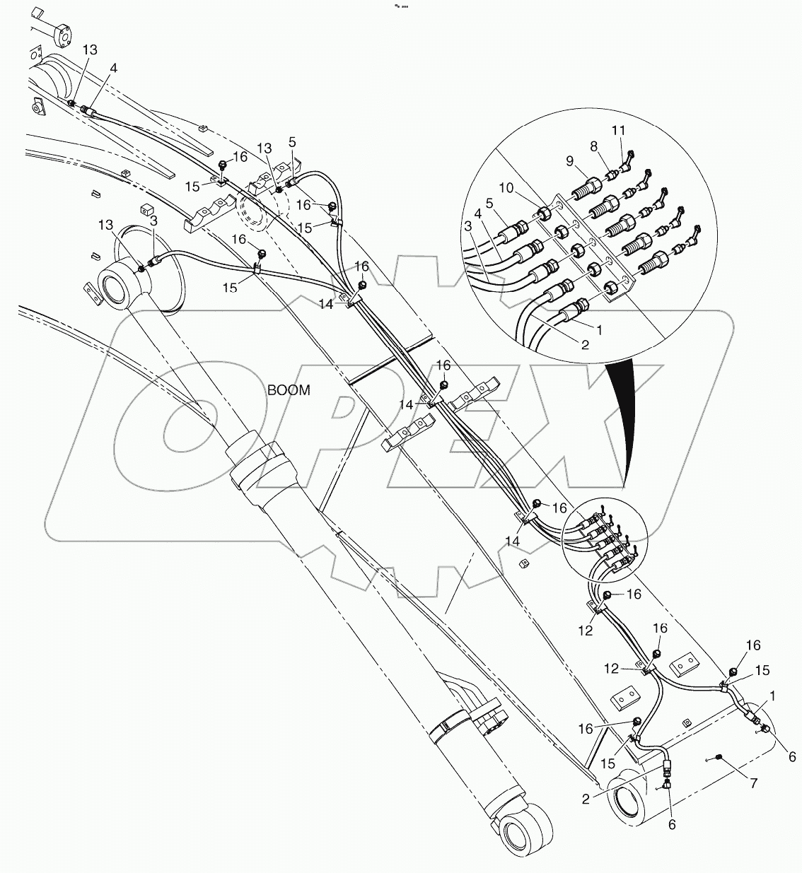  LUBRICATION PIPING-BOOM