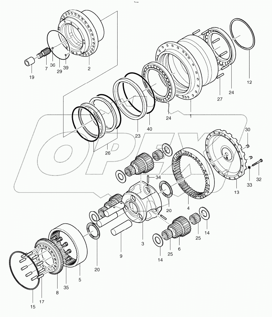  TRAVEL REDUCTION GEAR