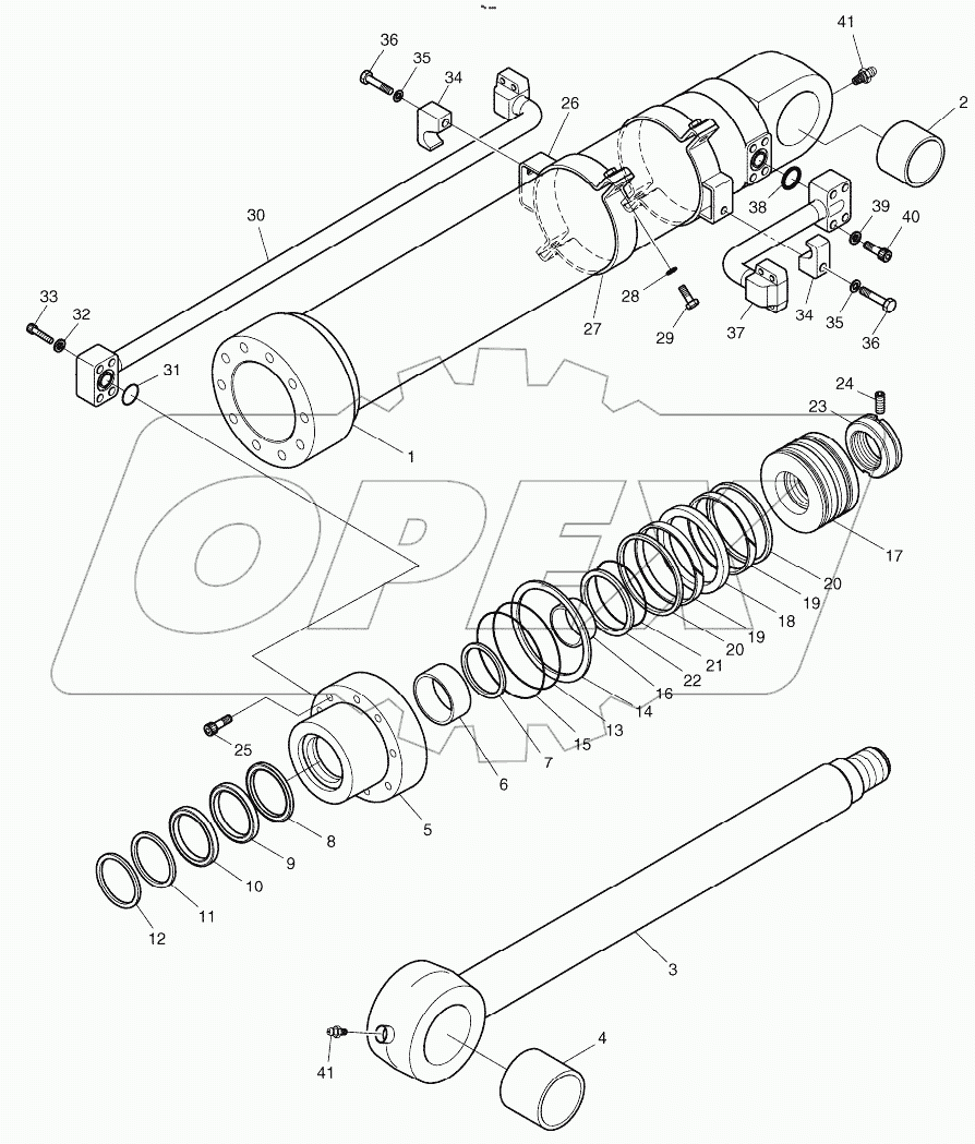  BUCKET CYLINDER - ARM 3,0m/3,5m