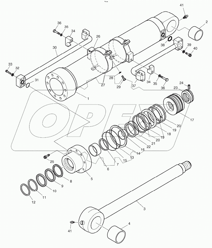  BUCKET CYLINDER - ARM 2,5m