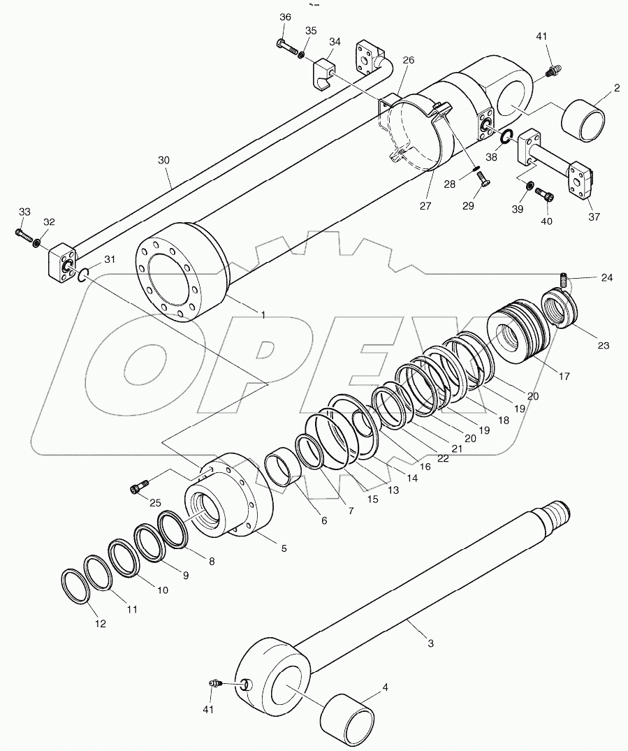  BUCKET CYLINDER - ARM 2,0m
