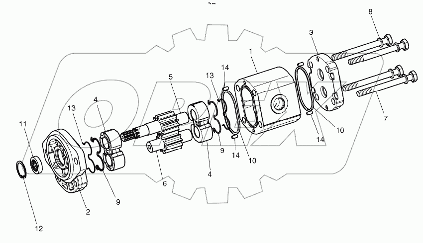  GEAR PUMP-ROTATION
