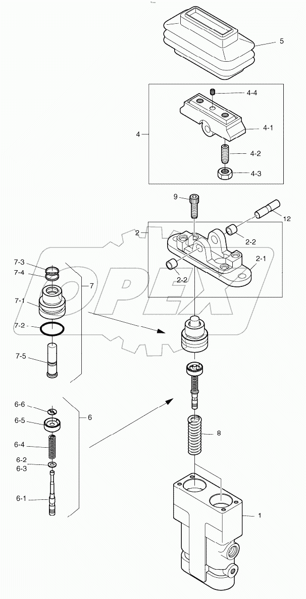  PEDAL VALVE - TWO WAY