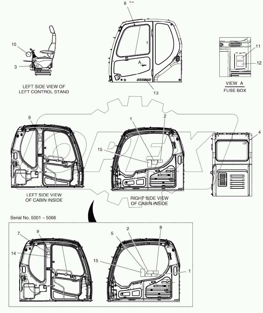  NAME PLATE - CABIN (EXPORT)
