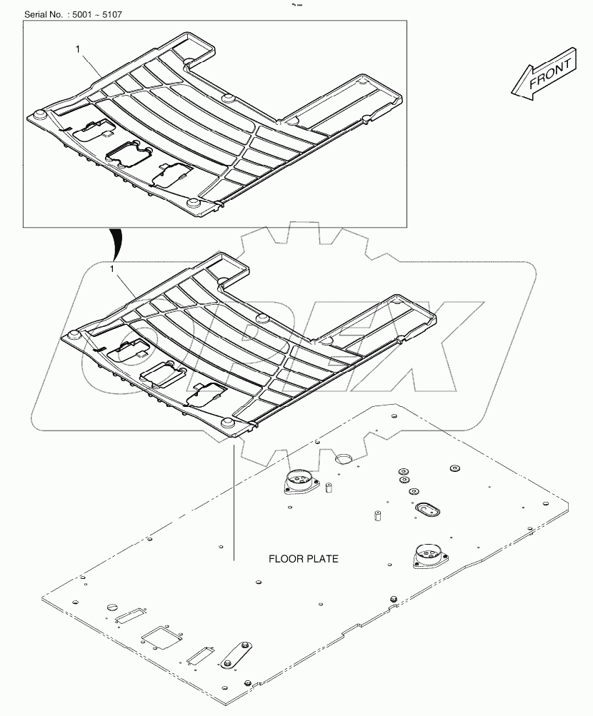  FLOOR MAT - TWO WAY AND ROTATING