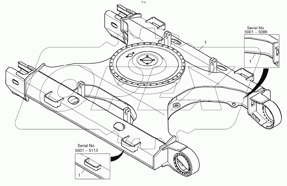  TRACK FRAME - NARROW