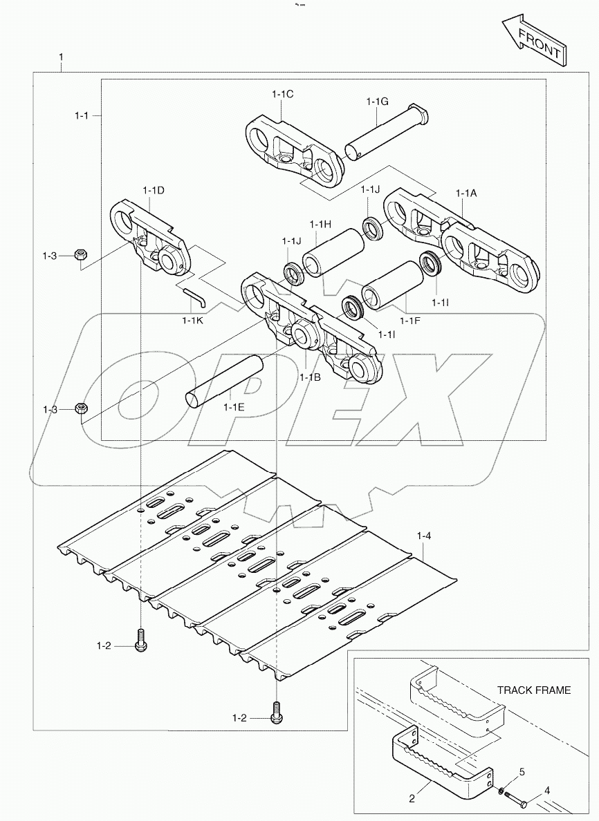  TRACK SHOE ASSY - 700G