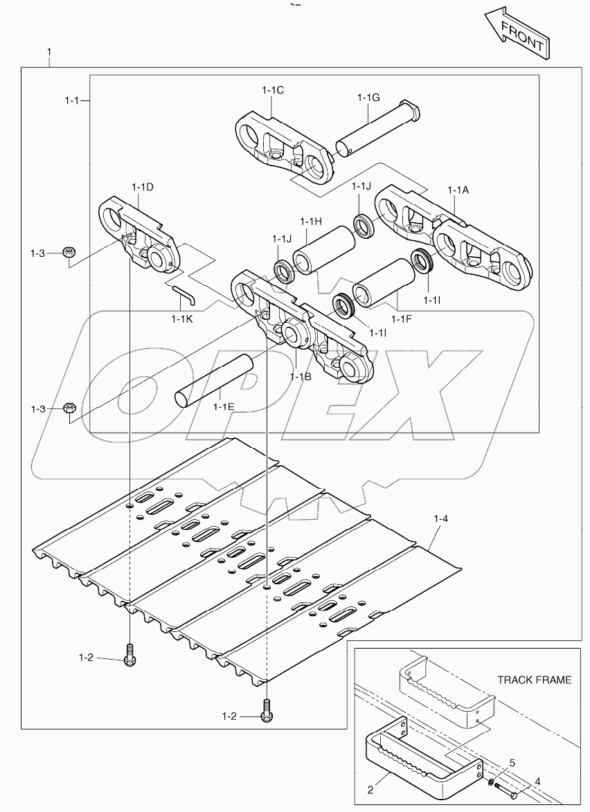  TRACK SHOE ASSY - 800G