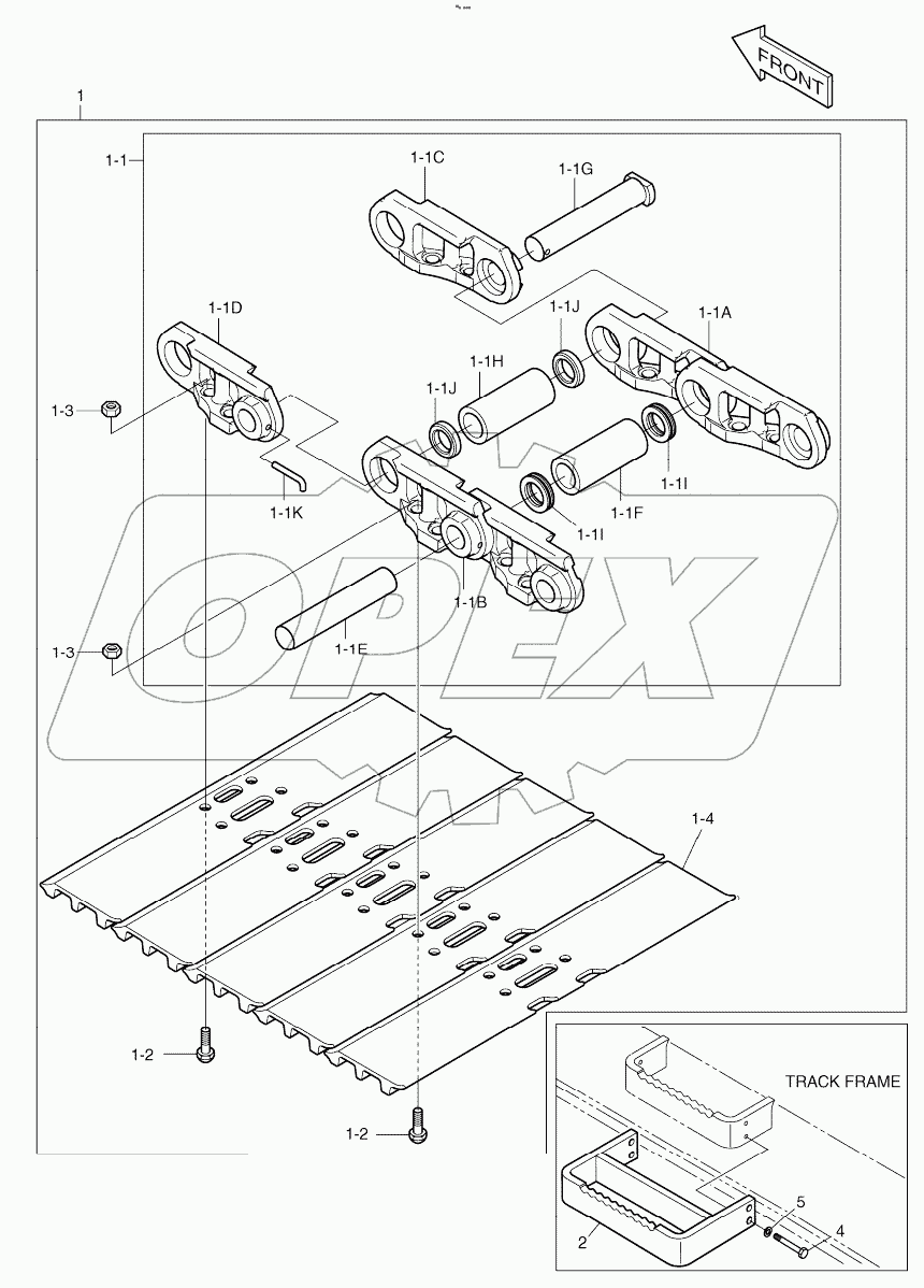  TRACK SHOE ASSY - 900G