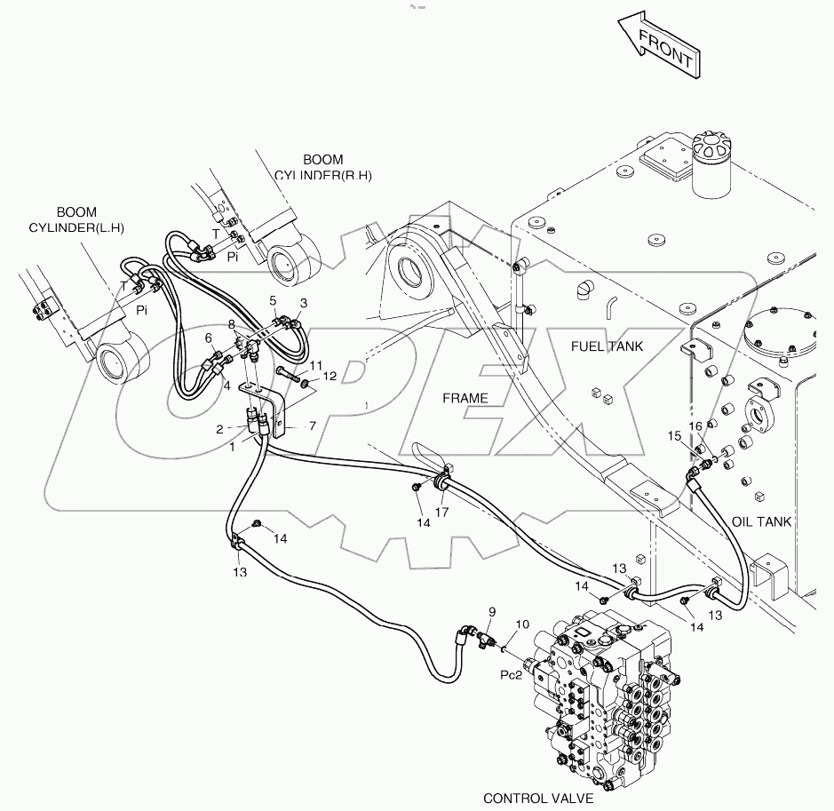  LOCK VALVE PIPING-BOOM